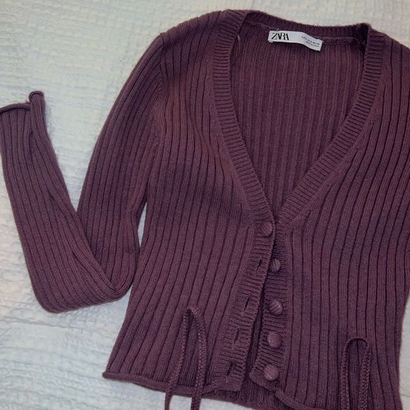 Zara Sweater Crop Top Set Small - Picture 3 of 6